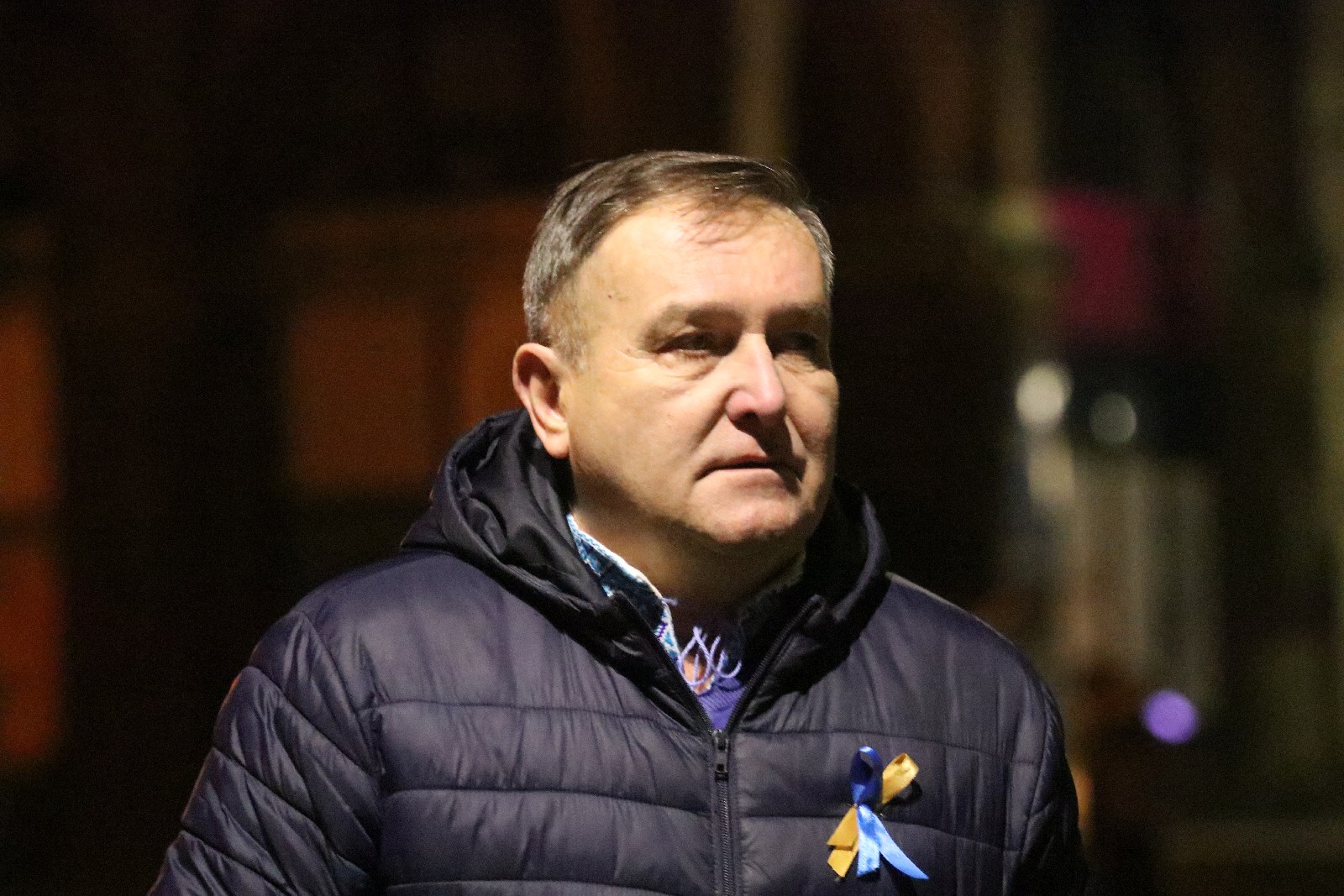 Wiec poparcia dla Ukrainy, która stanęła w obliczu wojny