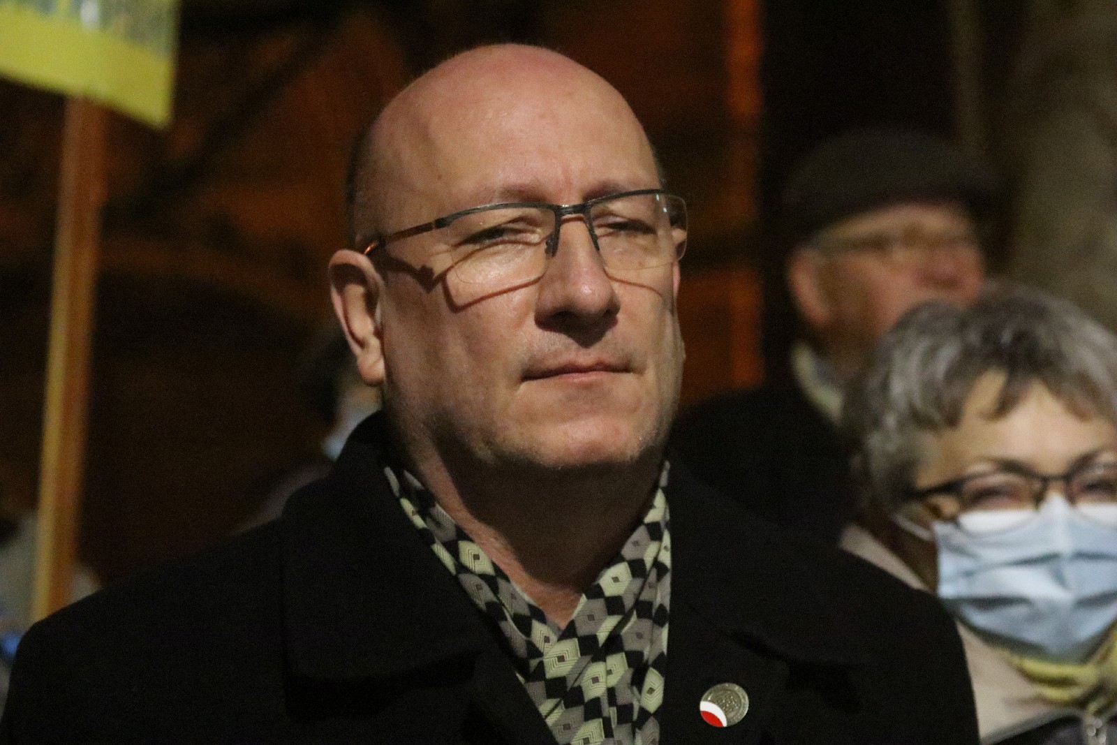 Wiec poparcia dla Ukrainy, która stanęła w obliczu wojny