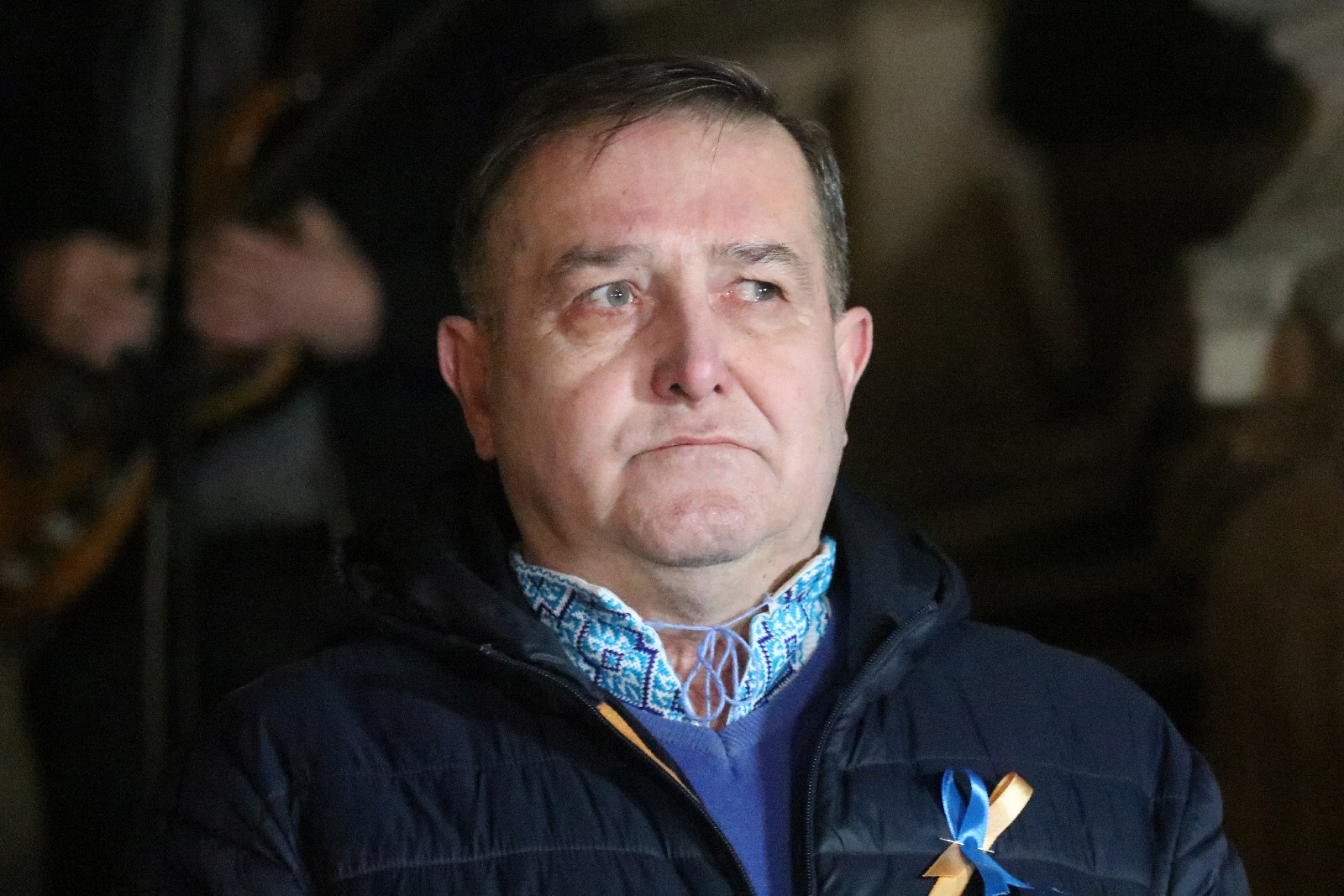 Wiec poparcia dla Ukrainy, która stanęła w obliczu wojny