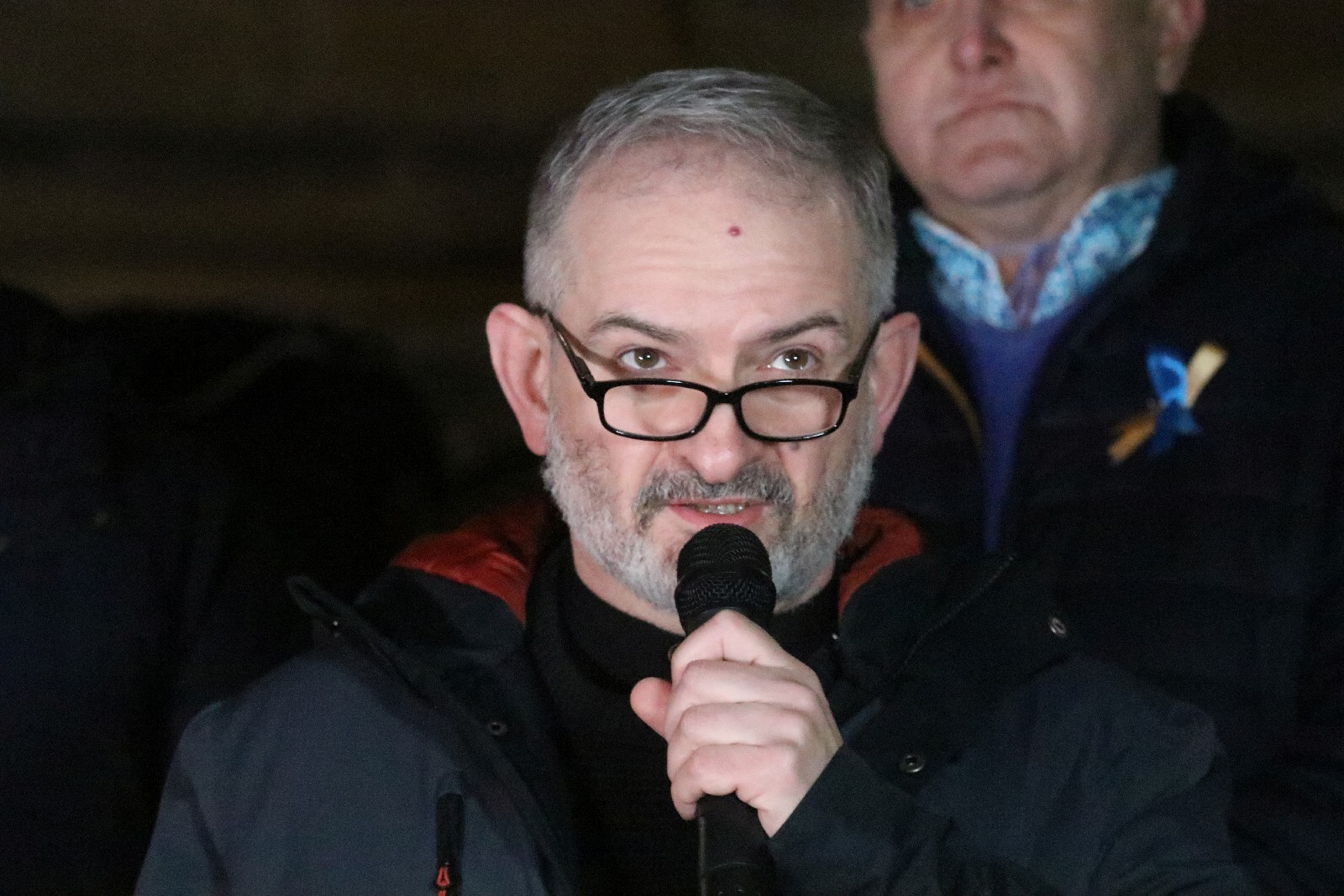 Wiec poparcia dla Ukrainy, która stanęła w obliczu wojny