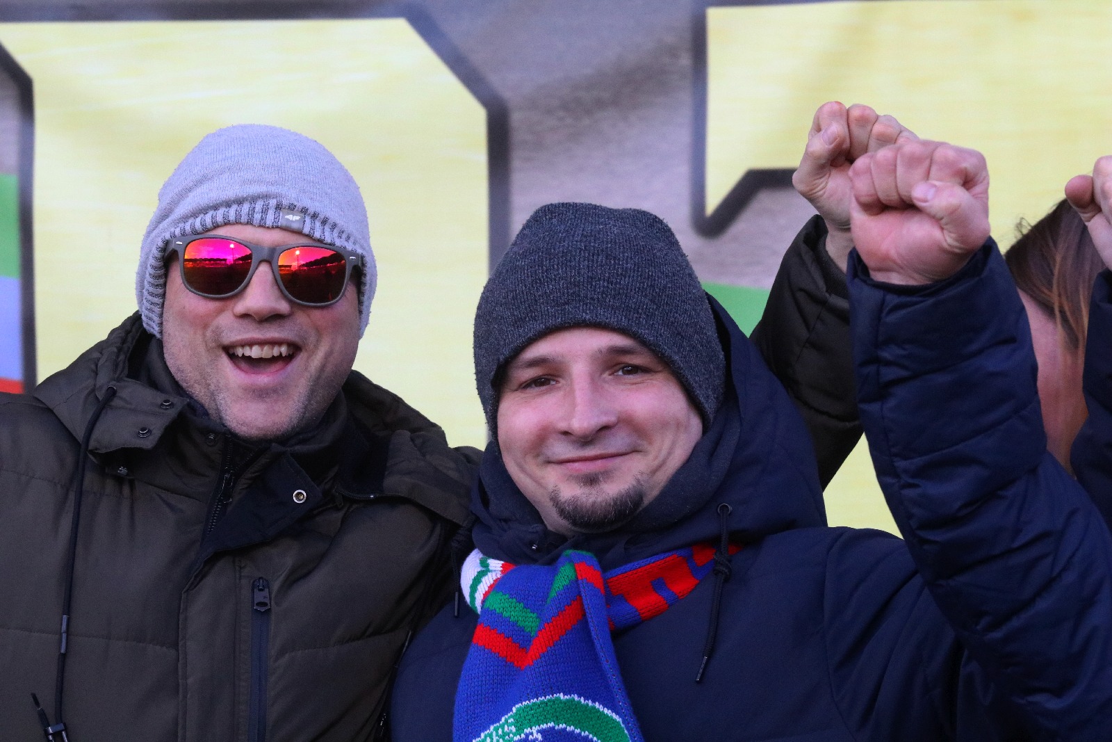 Kibice na stadionie Miedzi podczas meczu ze Stomilem Olsztyn