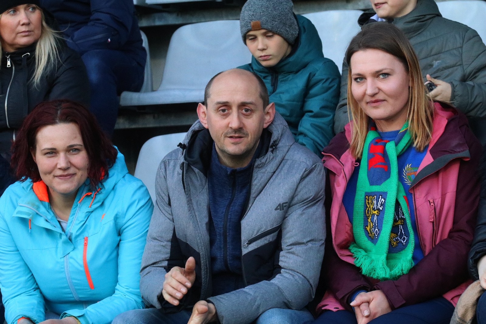 Kibice na stadionie Miedzi podczas meczu ze Stomilem Olsztyn