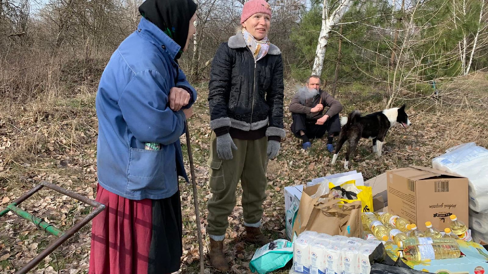 Mieszkańcy strefy wykluczenia otrzymali pomoc humanitarną