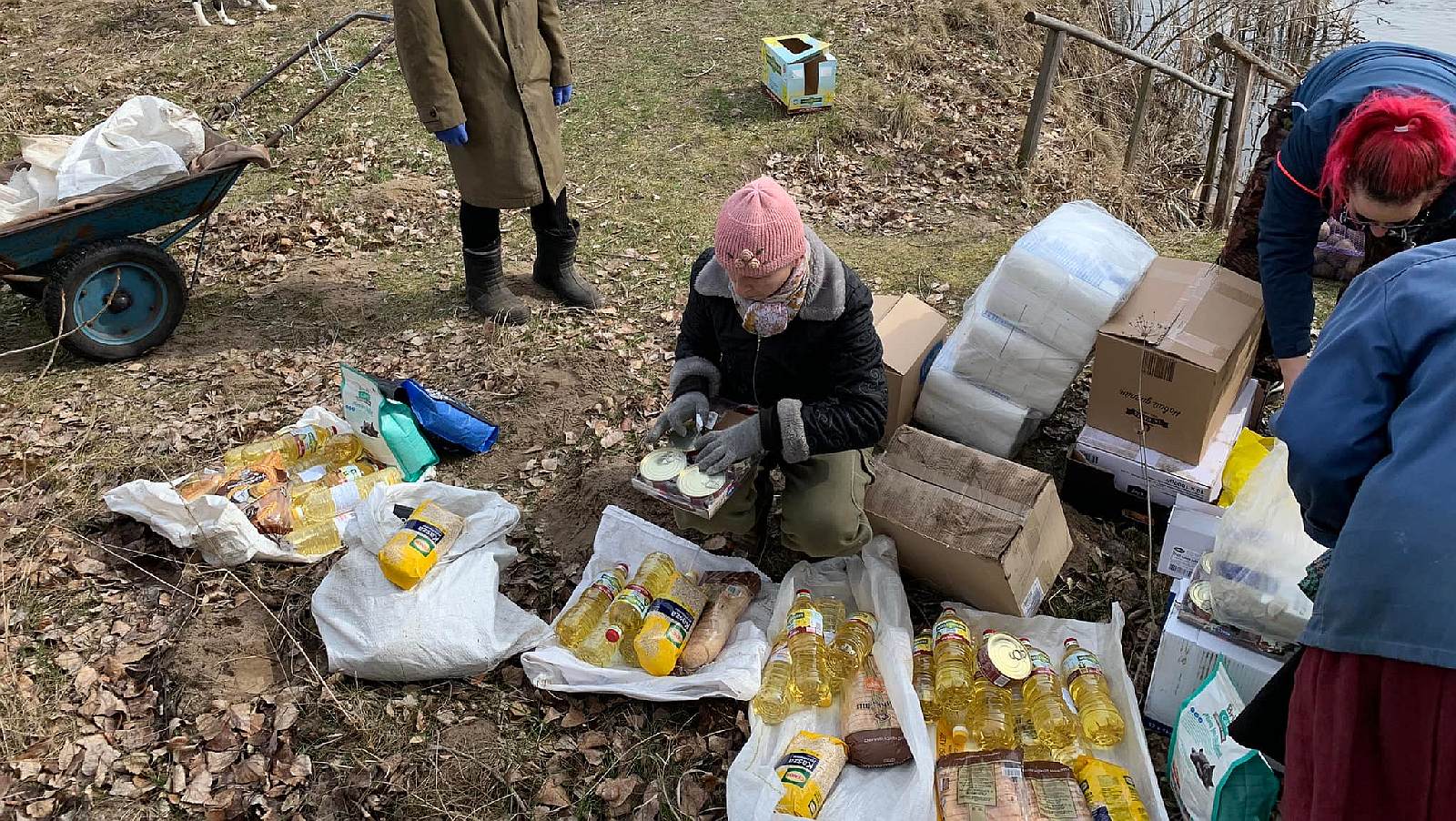 Mieszkańcy strefy wykluczenia otrzymali pomoc humanitarną