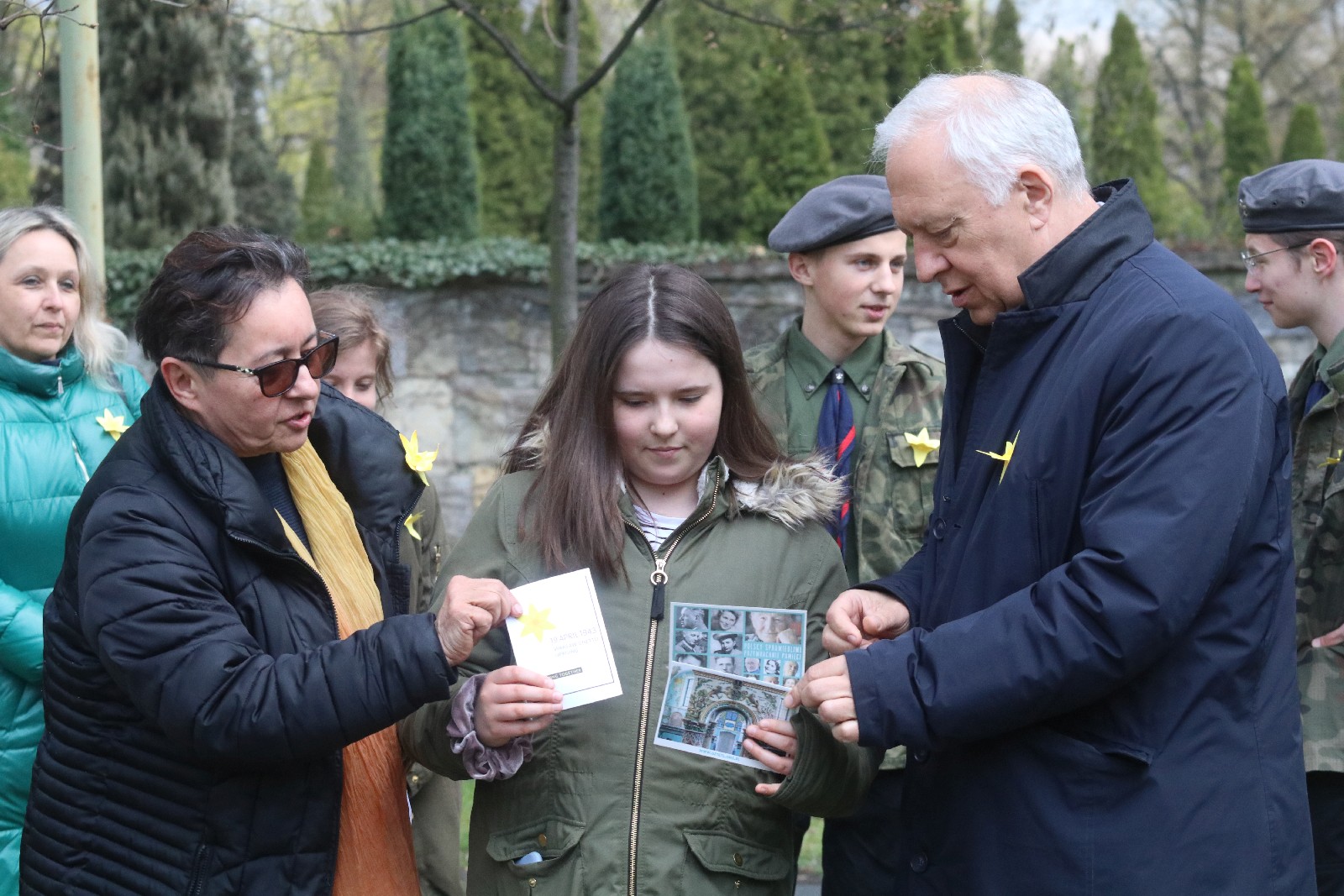 Złożyli hołd bohaterom powstania w getcie warszawskim