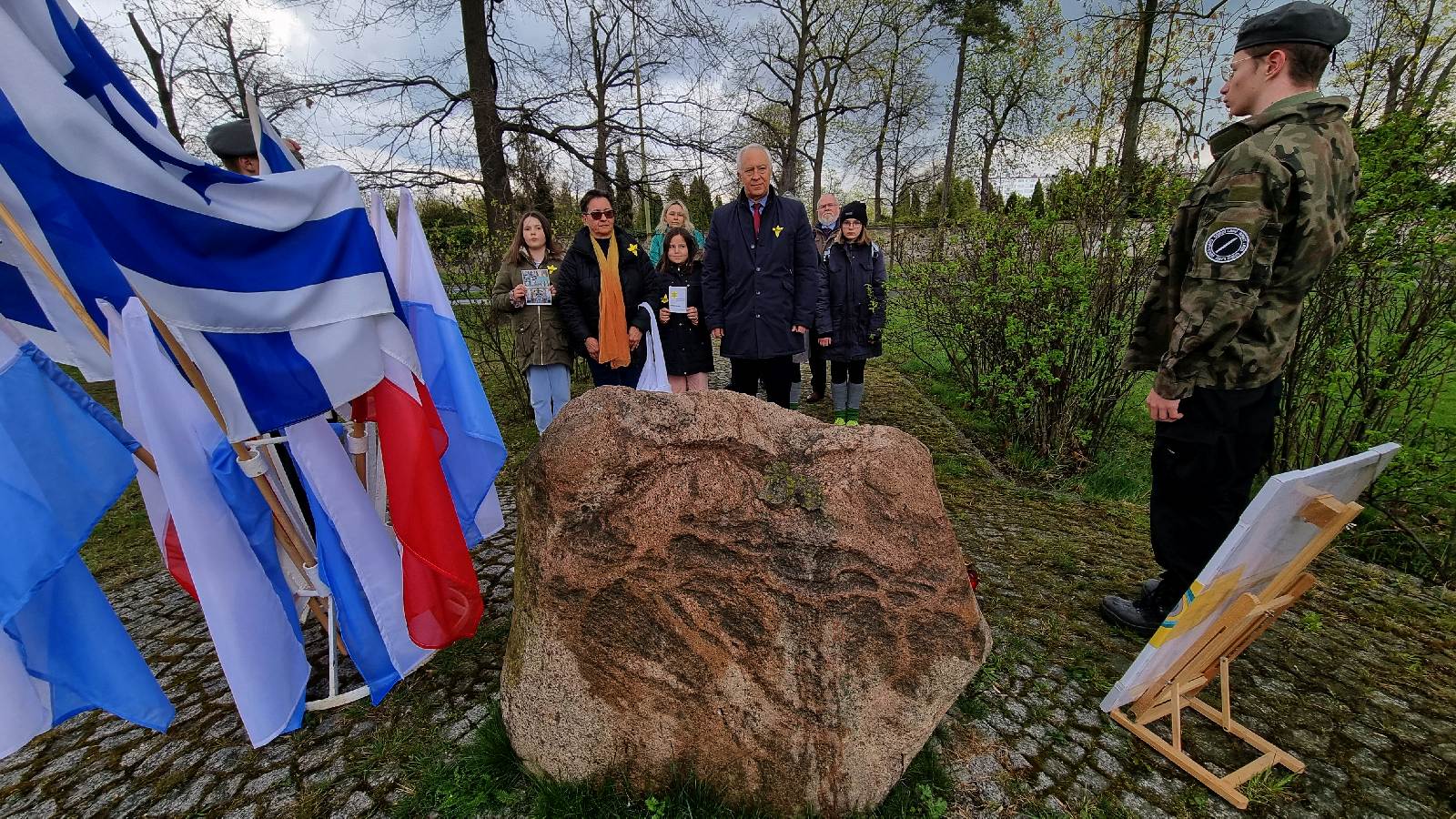 Złożyli hołd bohaterom powstania w getcie warszawskim