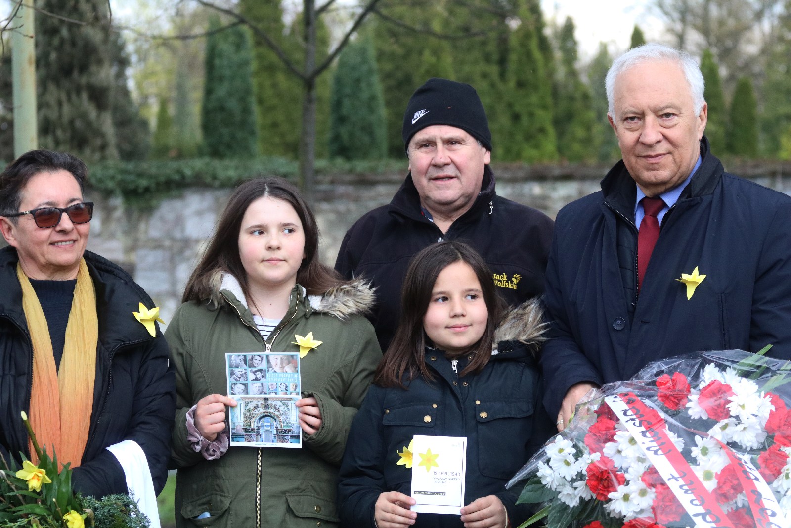 Złożyli hołd bohaterom powstania w getcie warszawskim