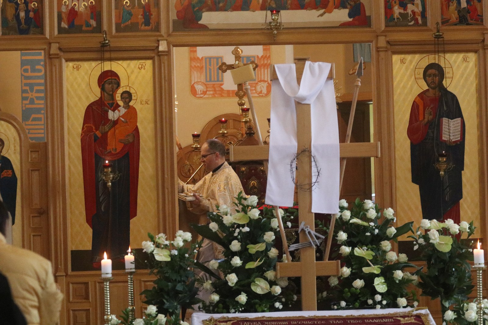 Święcenie pokarmów w parafii greckokatolickiej w Legnicy