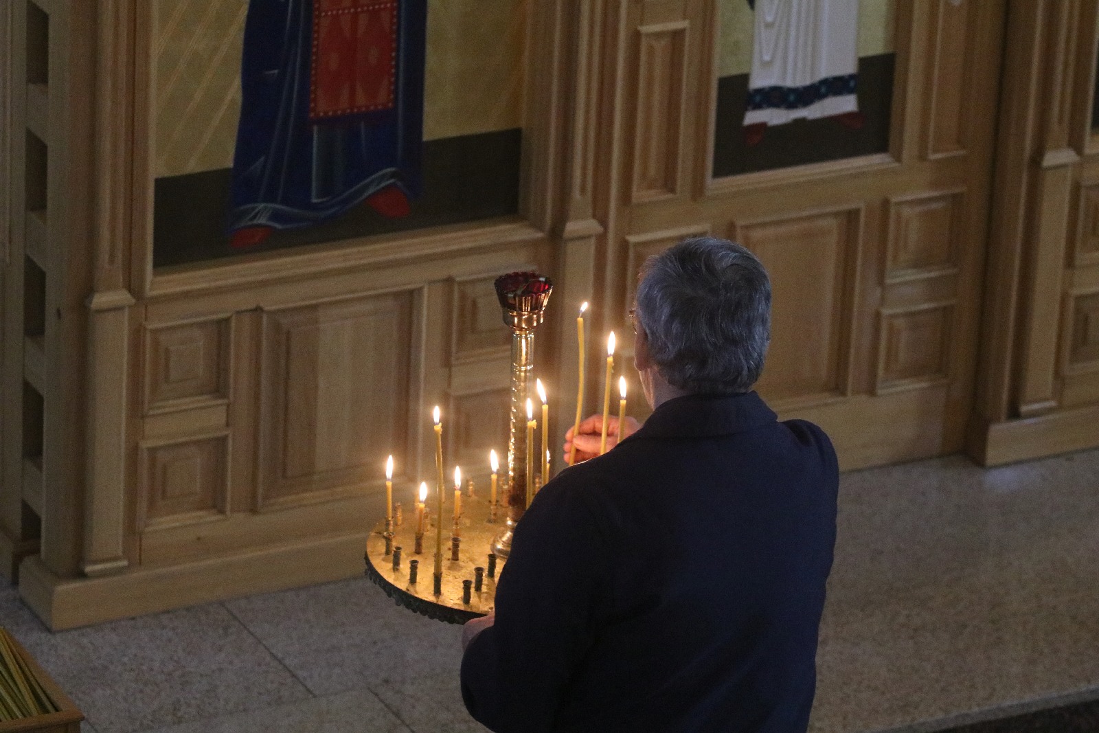 Święcenie pokarmów w parafii greckokatolickiej w Legnicy