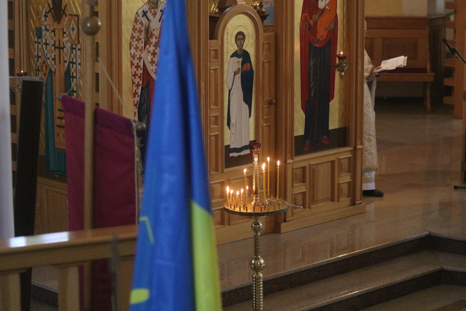 Święcenie pokarmów w parafii greckokatolickiej w Legnicy