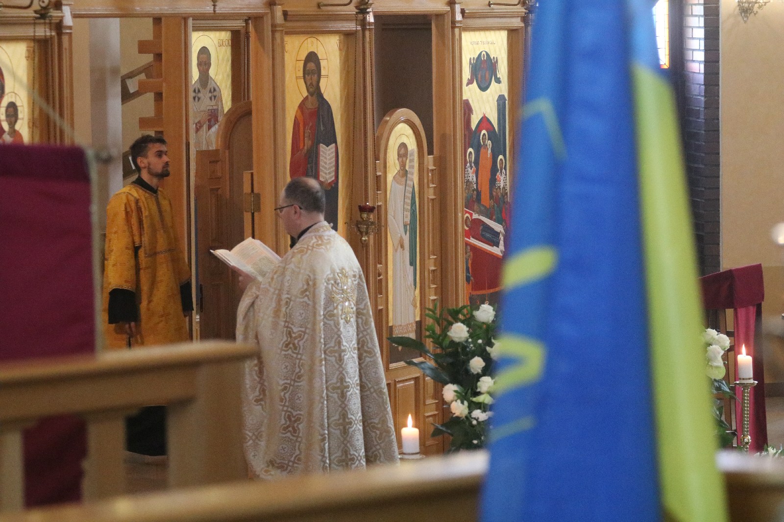 Święcenie pokarmów w parafii greckokatolickiej w Legnicy