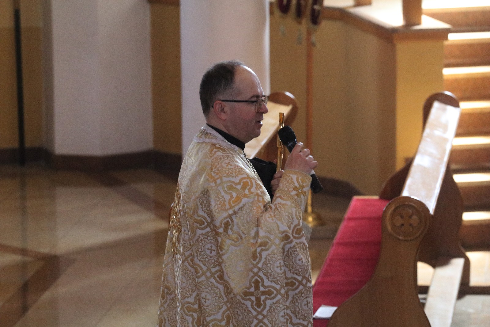 Święcenie pokarmów w parafii greckokatolickiej w Legnicy