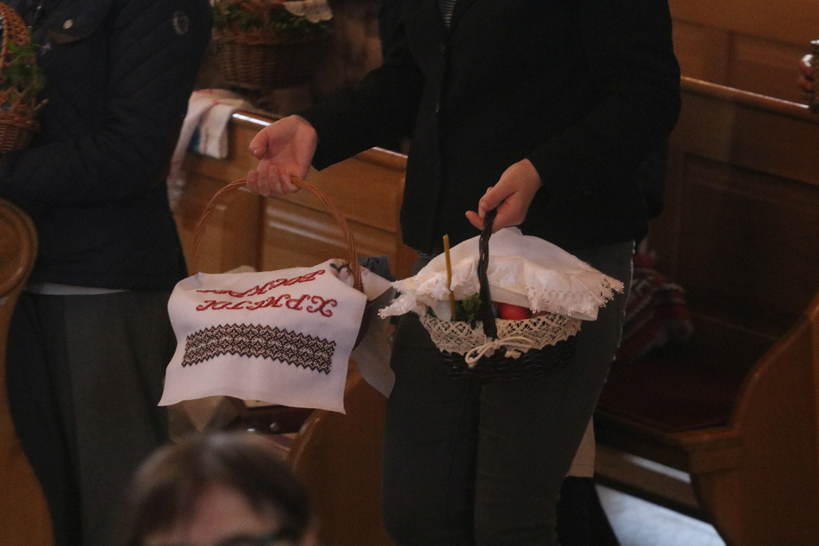 Święcenie pokarmów w parafii greckokatolickiej w Legnicy