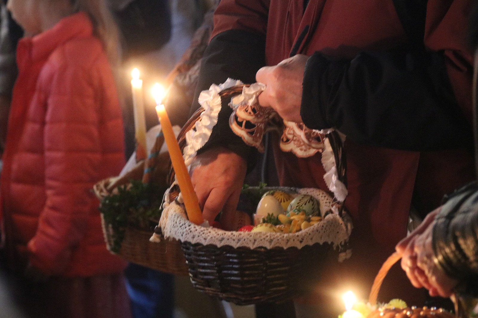 Święcenie pokarmów w parafii greckokatolickiej w Legnicy