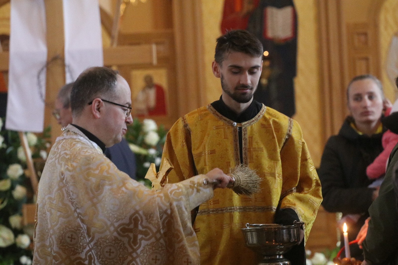 Święcenie pokarmów w parafii greckokatolickiej w Legnicy