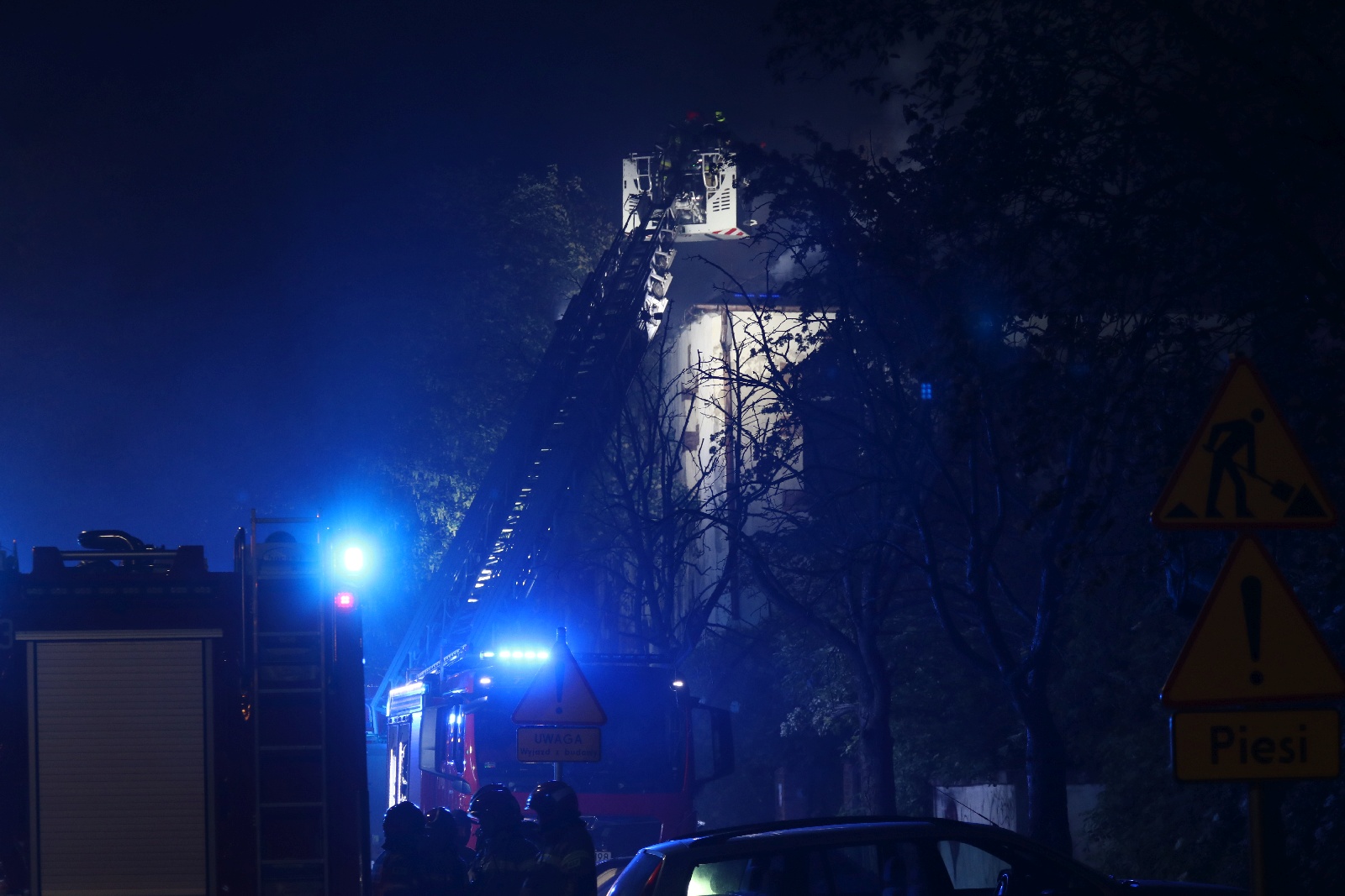 Pożar budynku, w którym był radziecki szpital psychiatryczny