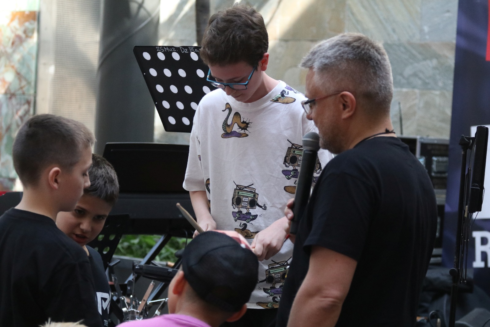 Galeria Piastów pełna rytmu i muzyki instrumentów perkusyjnych