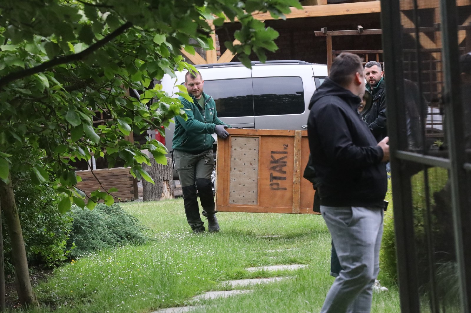 Pracownicy poznańskiego ZOO przygotowują zwierzęta do transportu