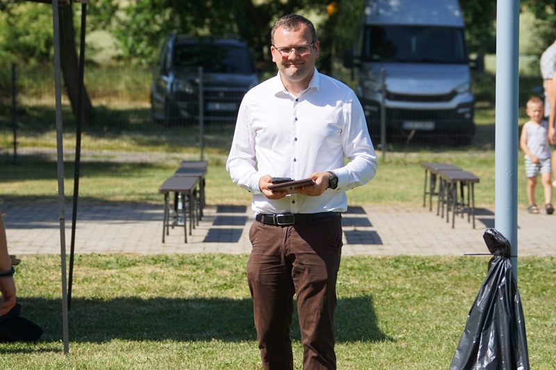 Piłkarska rodzina na urodzinach u Marcina Garucha w Tyńcu