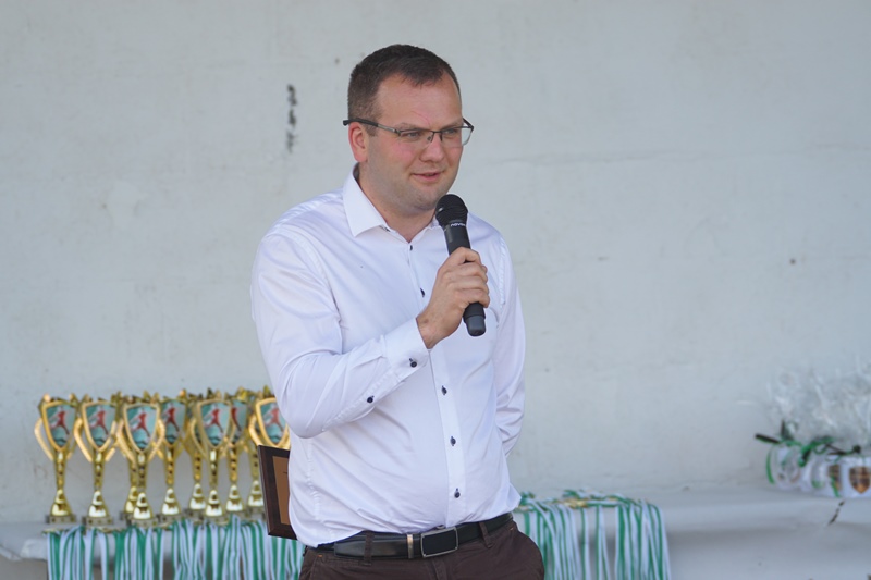 Piłkarska rodzina na urodzinach u Marcina Garucha w Tyńcu