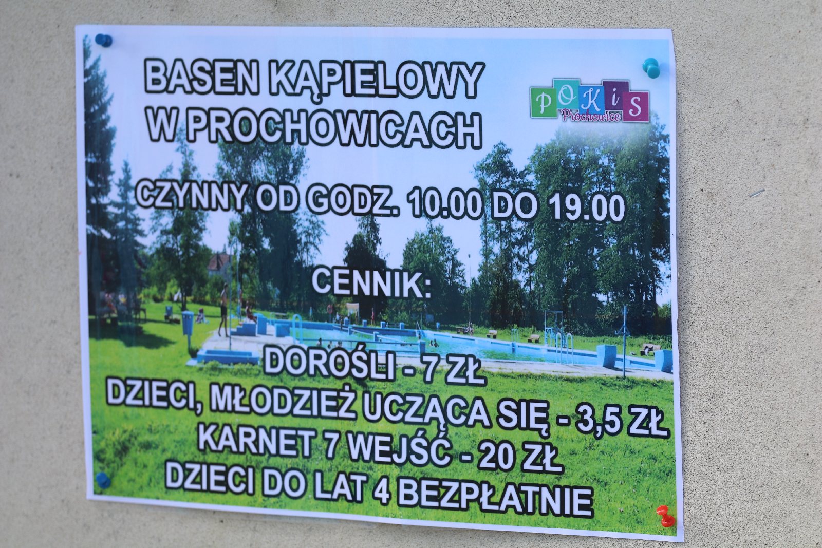 Basen kąpielowy w Prochowicach	 Basen kąpielowy w Prochowicach	