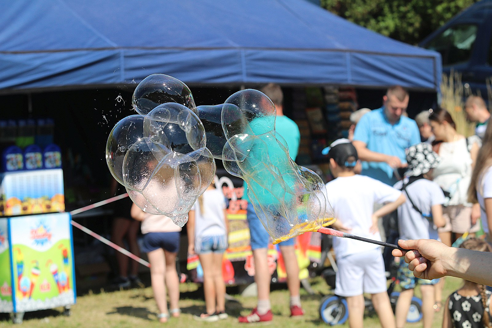 Na stadionie Konfeksu odbył się Festiwal Baniek Mydlanych