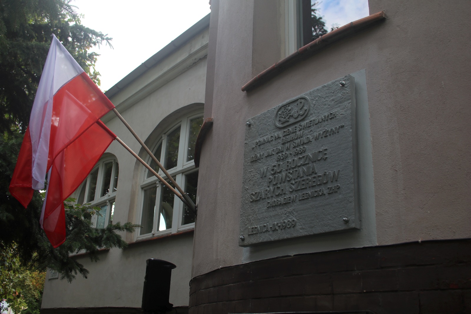 Kilkadziesiąt osób przyszło pod nową tablicę Szarych Szeregów