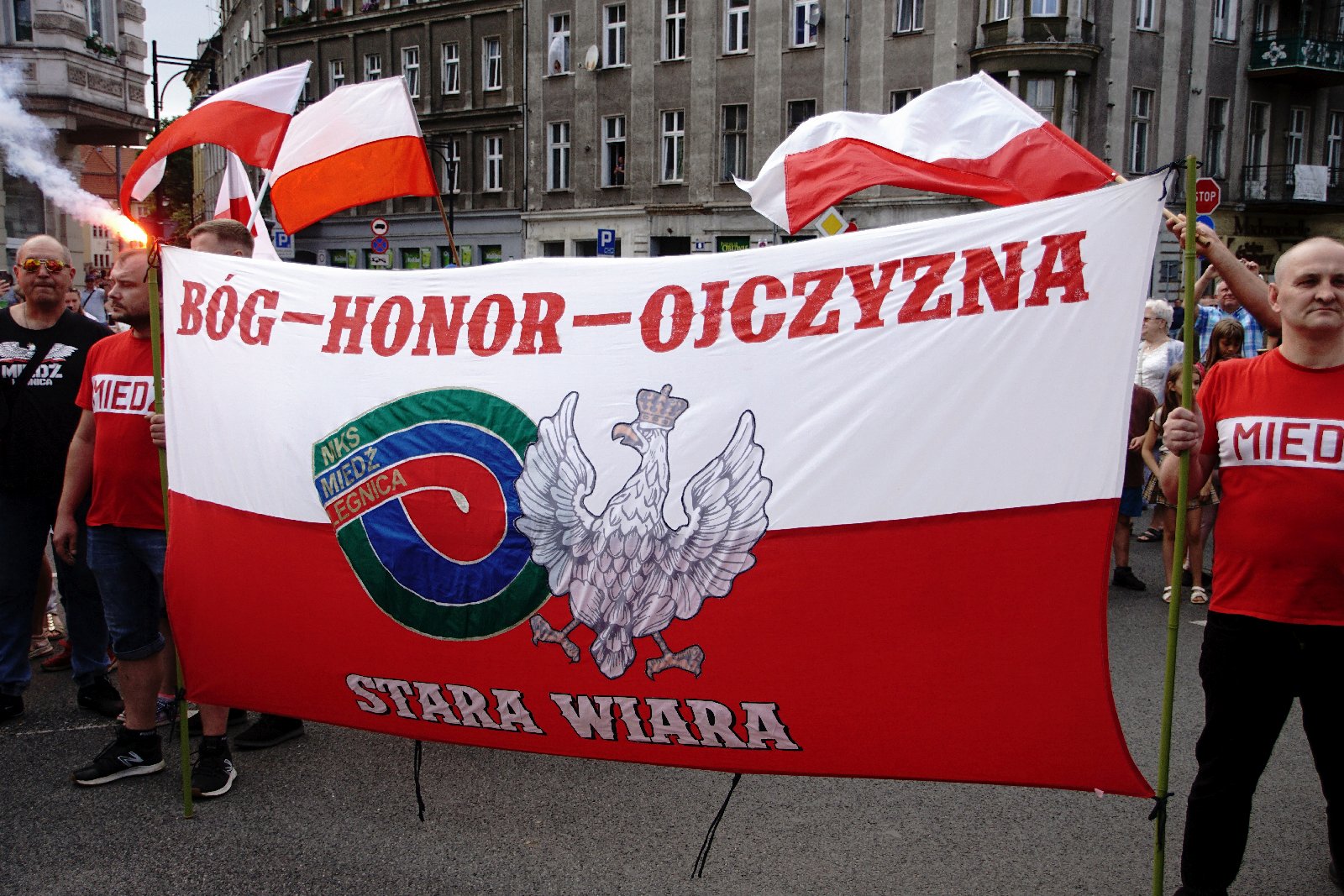 Zablokowali ruch na placu Wilsona aby oddać hołd powstańcom