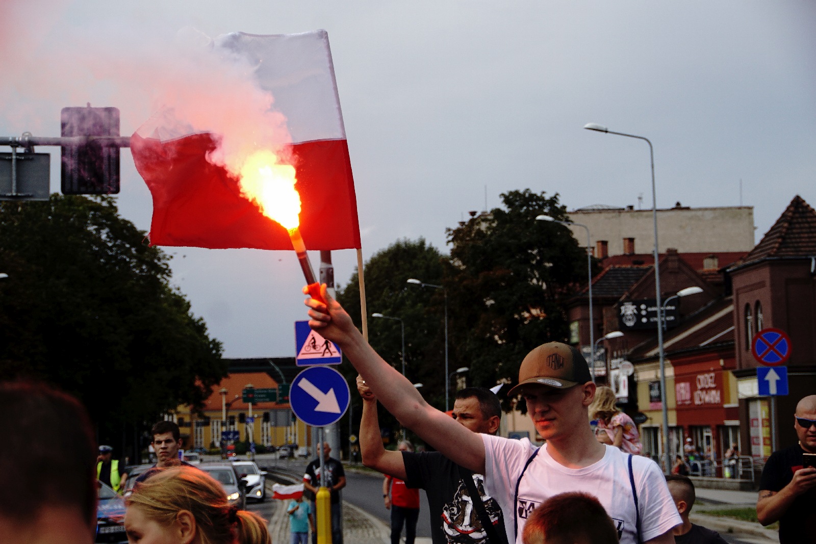 Zablokowali ruch na placu Wilsona aby oddać hołd powstańcom