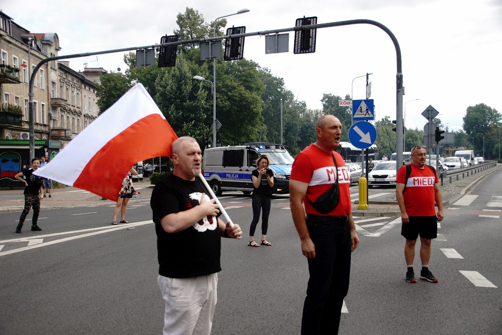 Zablokowali ruch na placu Wilsona aby oddać hołd powstańcom