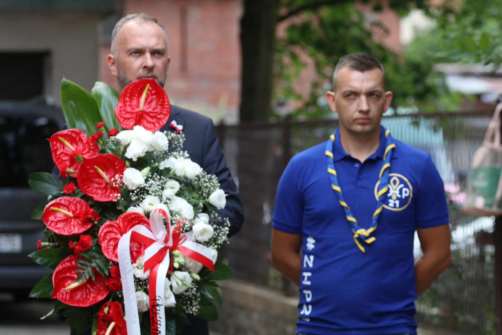 Kilkadziesiąt osób przyszło pod nową tablicę Szarych Szeregów
