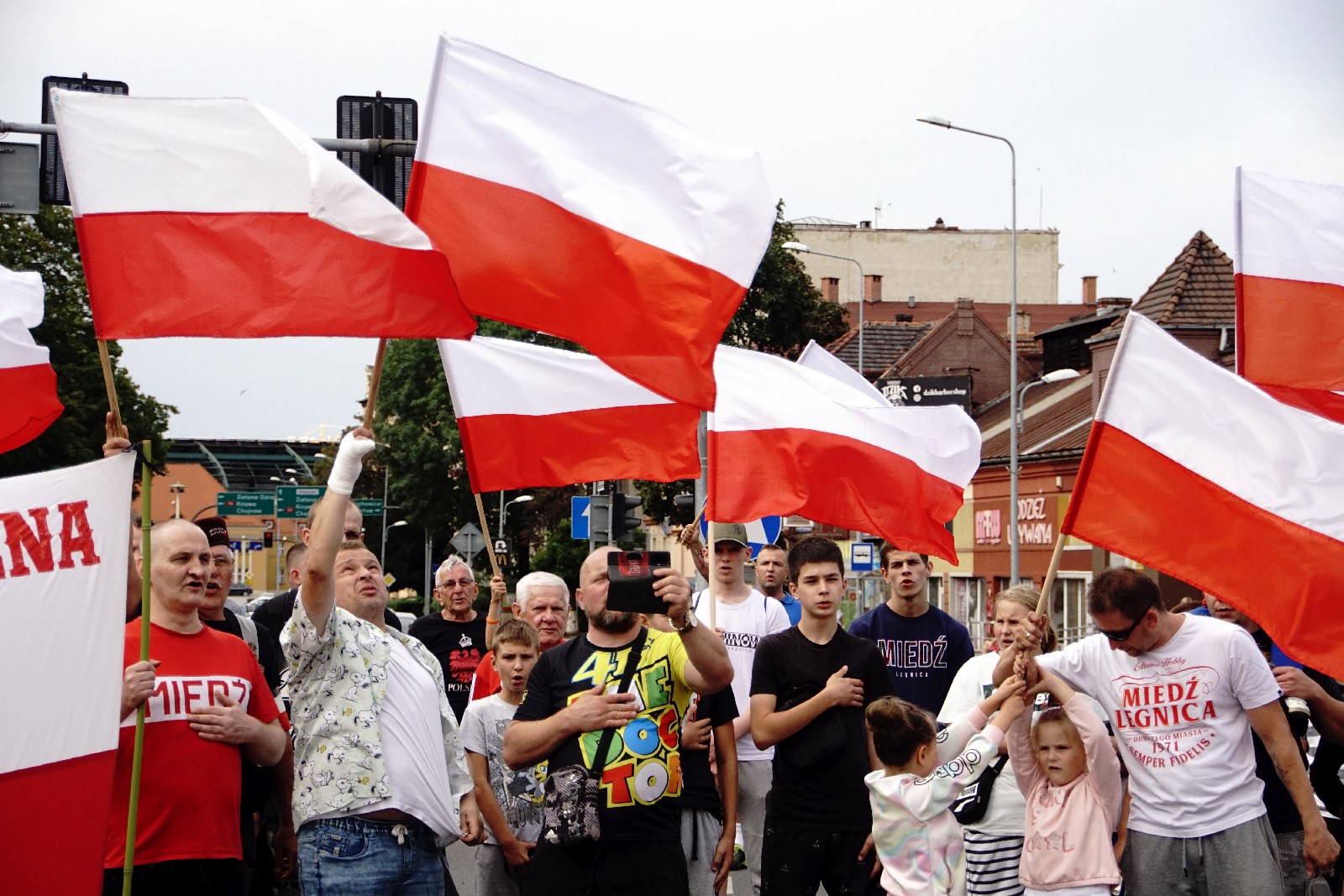 Zablokowali ruch na placu Wilsona aby oddać hołd powstańcom