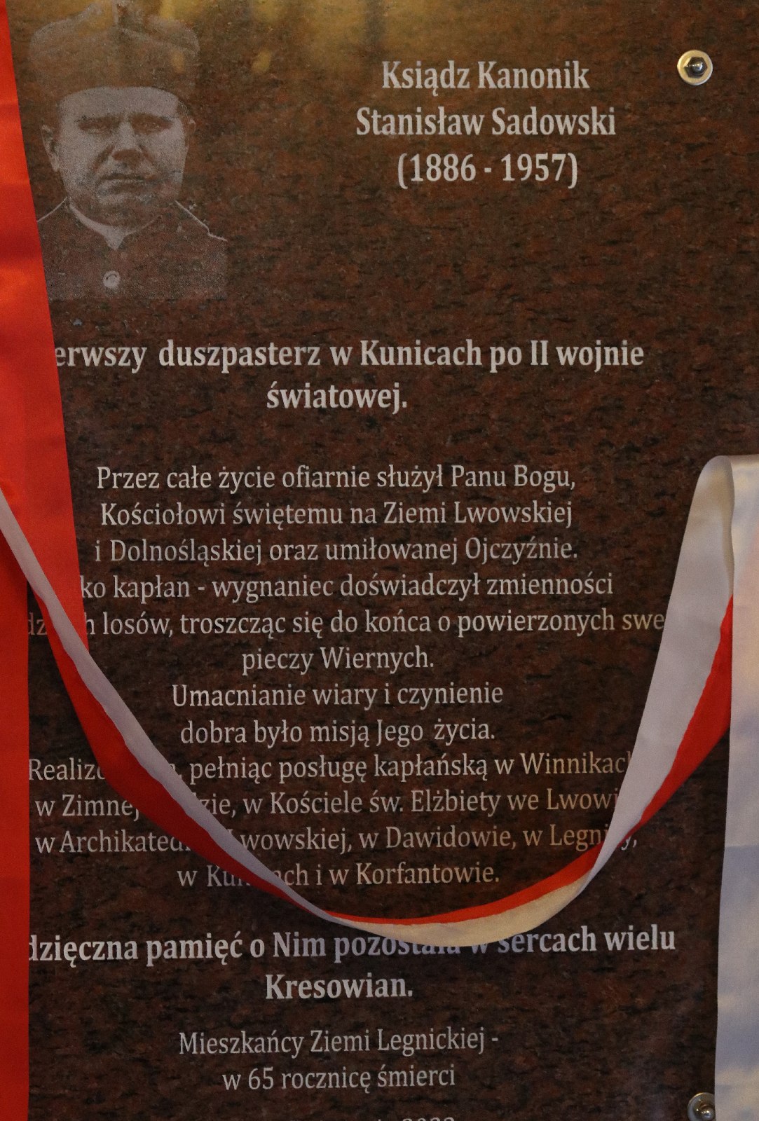 W Kunicach uczcili 65. rocznicę śmierci księdza Sadowskiego