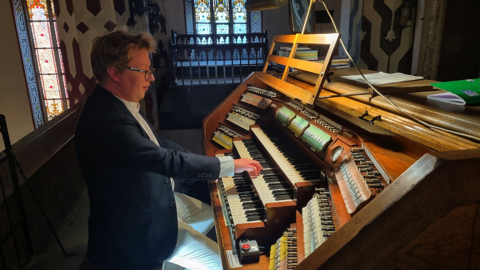 Maria Pomianowska, Mingije Yu oraz Zbigniew Gach na organach