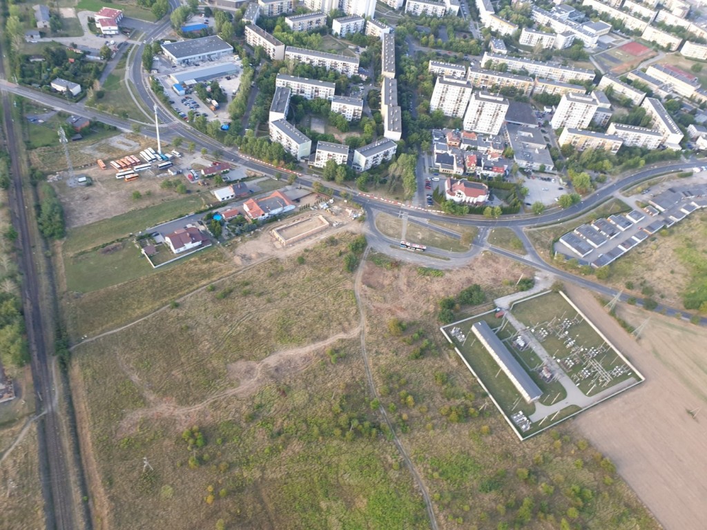 Tak przebiega praca na budowie zbiorczej drogi południowej