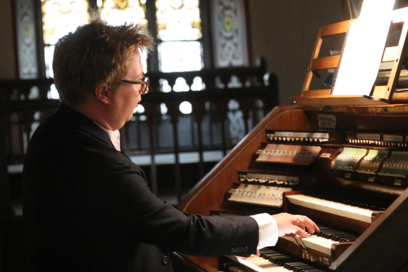 Maria Pomianowska, Mingije Yu oraz Zbigniew Gach na organach