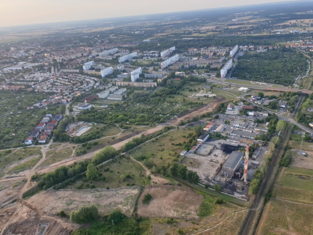 Tak przebiega praca na budowie zbiorczej drogi południowej