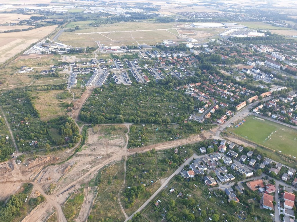 Tak przebiega praca na budowie zbiorczej drogi południowej