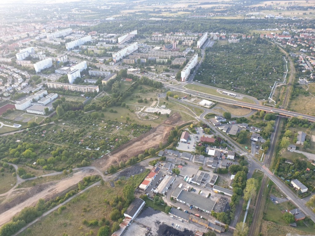 Tak przebiega praca na budowie zbiorczej drogi południowej