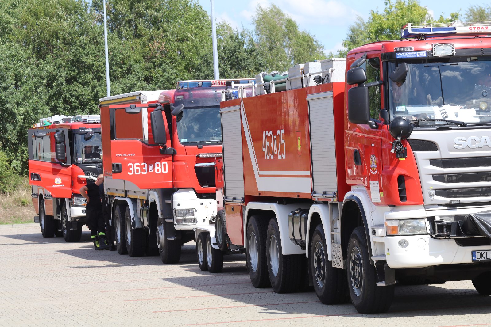 Dolnośląscy i zachodniopomorscy strażacy wyruszyli do Francji
