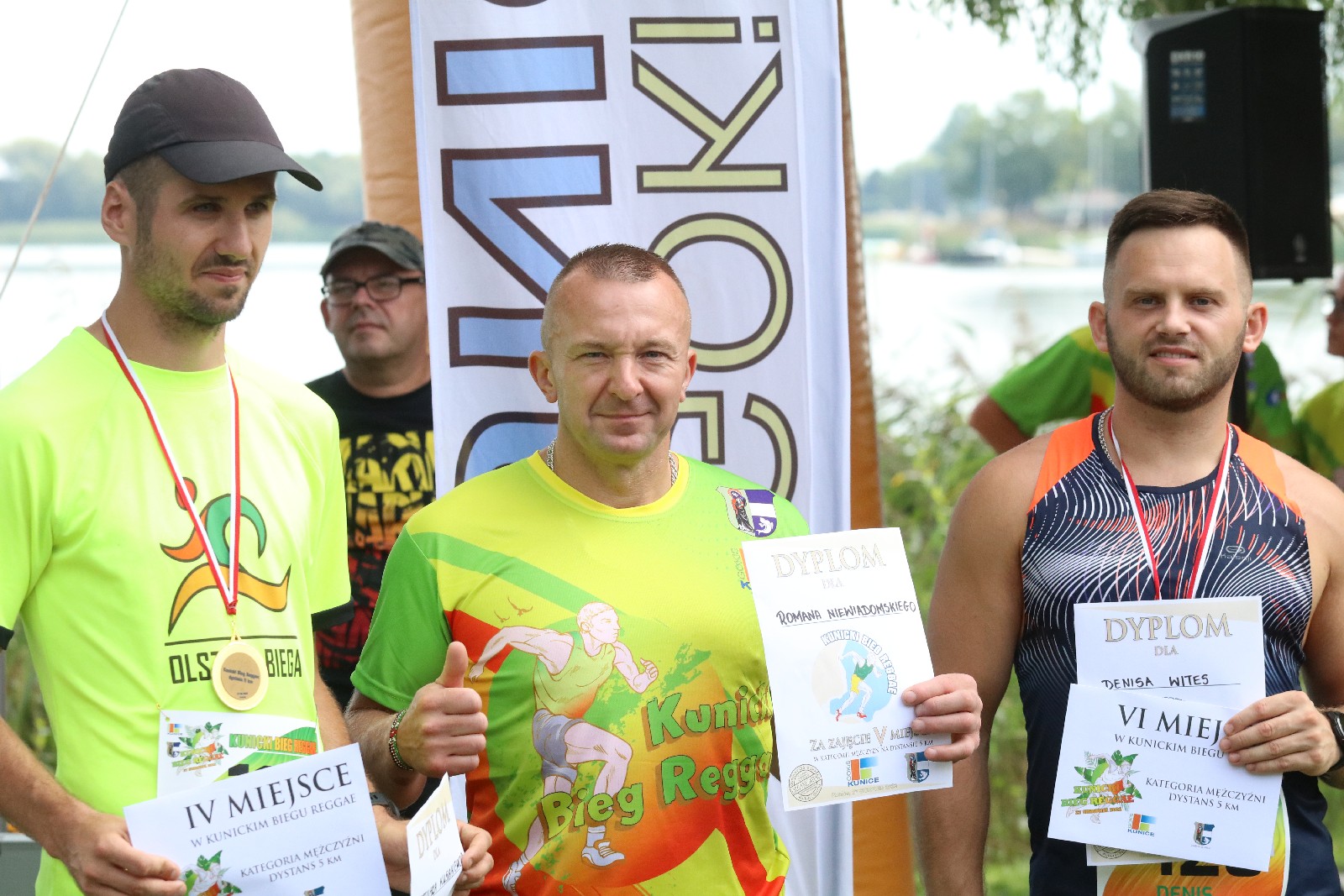 Kunicki Bieg Reggae. Dekoracja najlepszych zbiegaczy