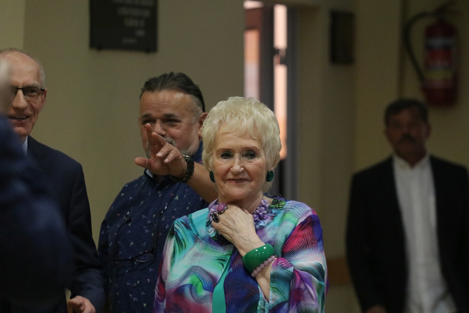 Uczniowie zorganizowali benefis Jubilatce Bogumile Słomczyńskiej