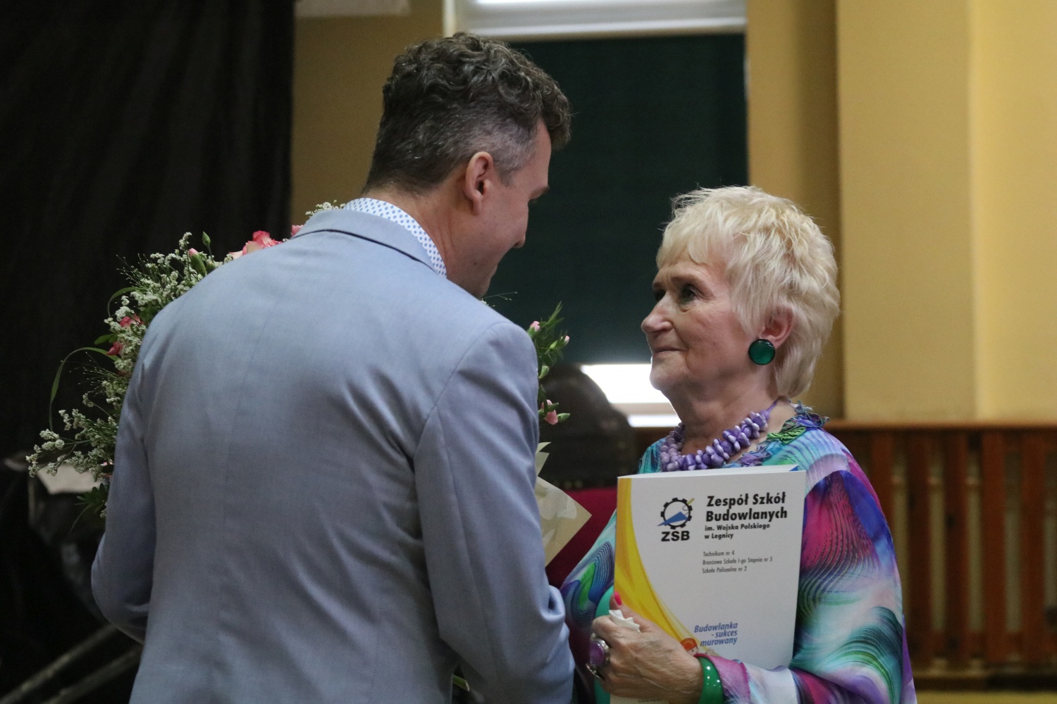 Uczniowie zorganizowali benefis Jubilatce Bogumile Słomczyńskiej