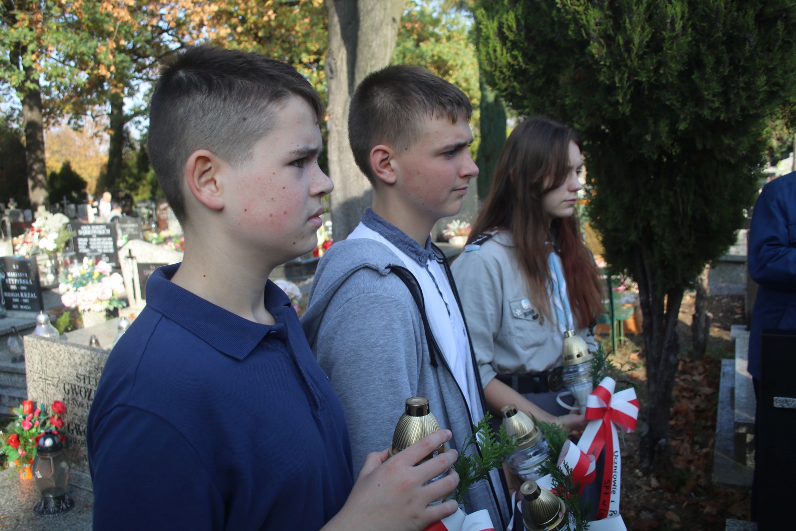 Zapalili znicze na grobach bohaterów Powstania Wielkopolskiego