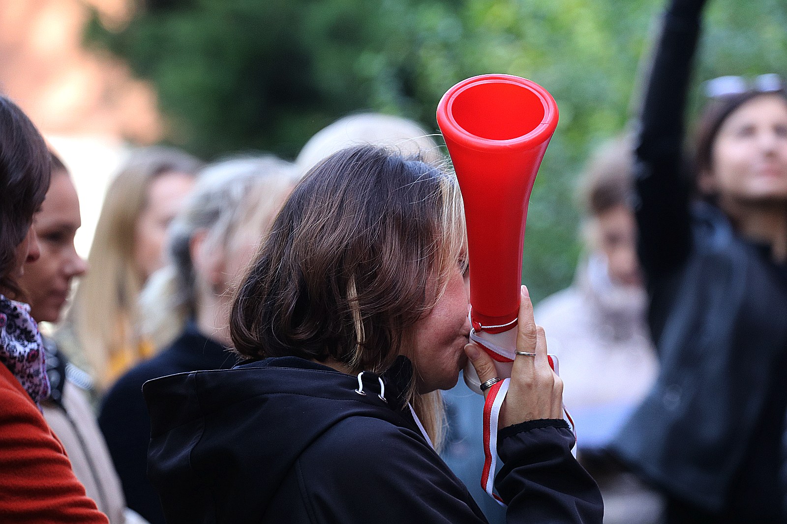 Pracownicy MOPS i DPS przez dwie godziny protestowali