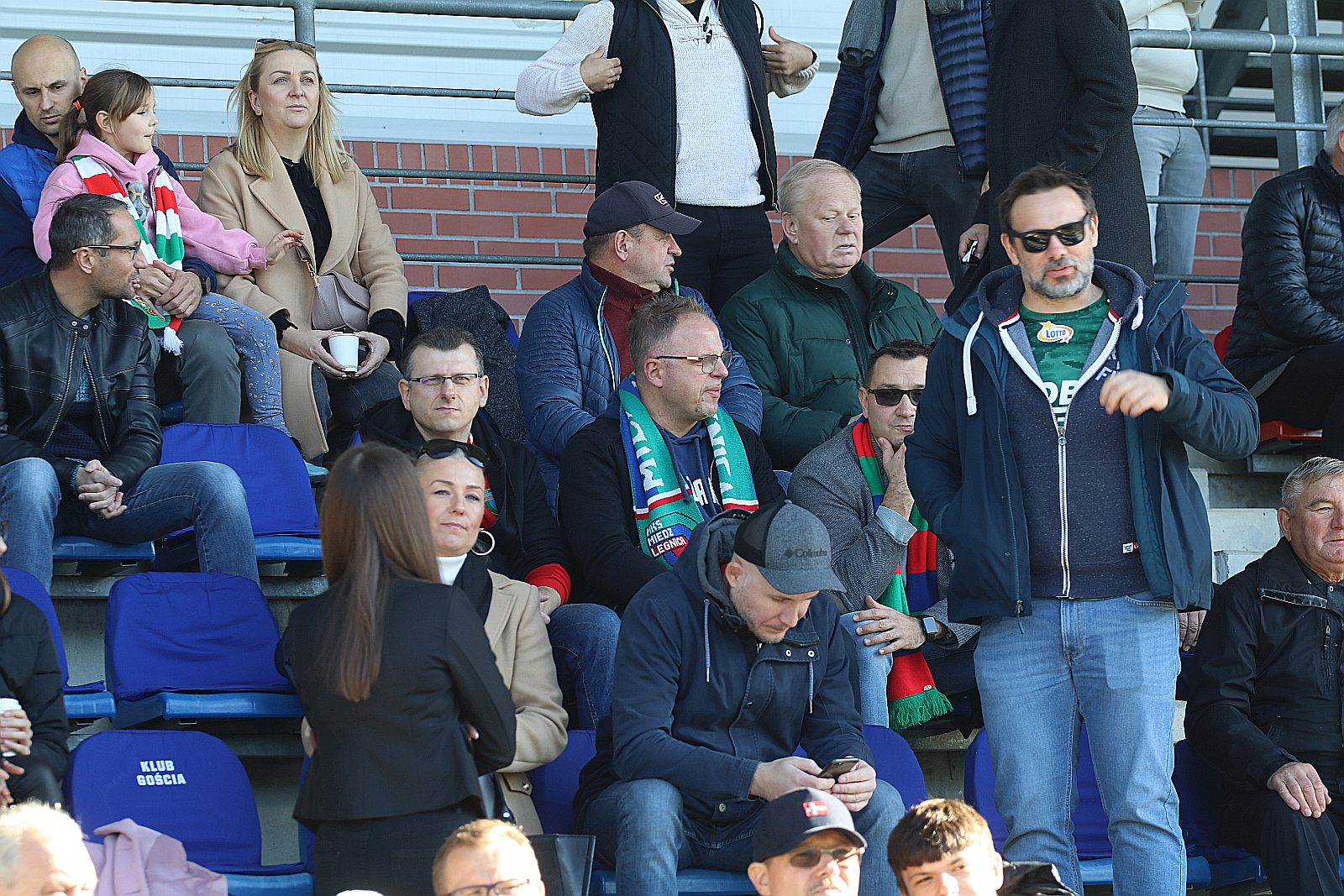 Kibice na meczu Miedź Legnica - Śląsk Wrocław