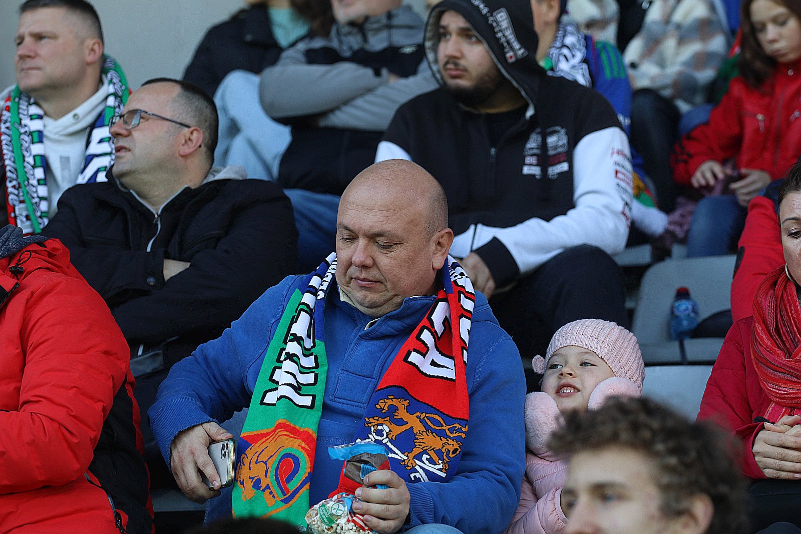 Kibice na meczu Miedź Legnica - Śląsk Wrocław