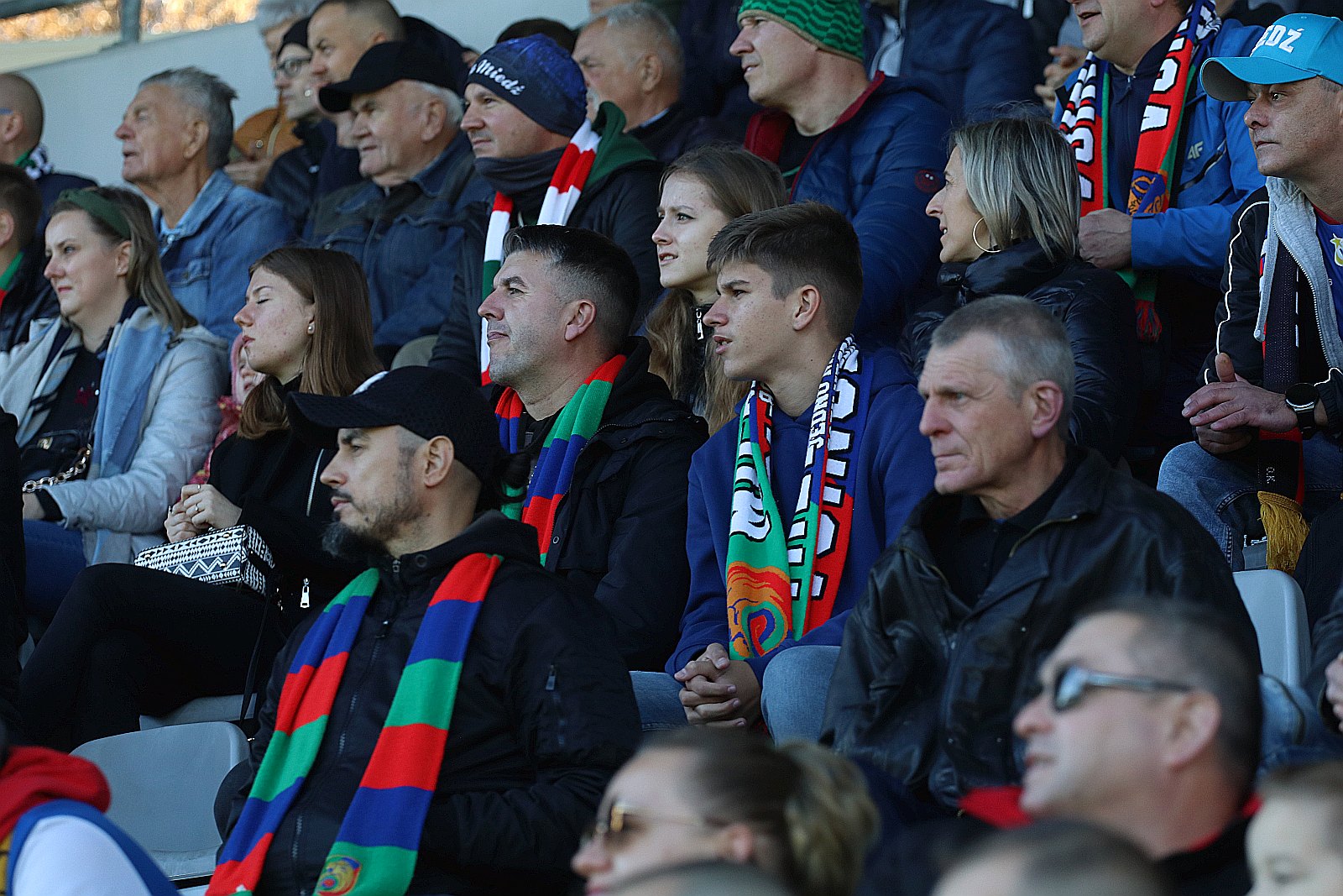 Kibice na meczu Miedź Legnica - Śląsk Wrocław