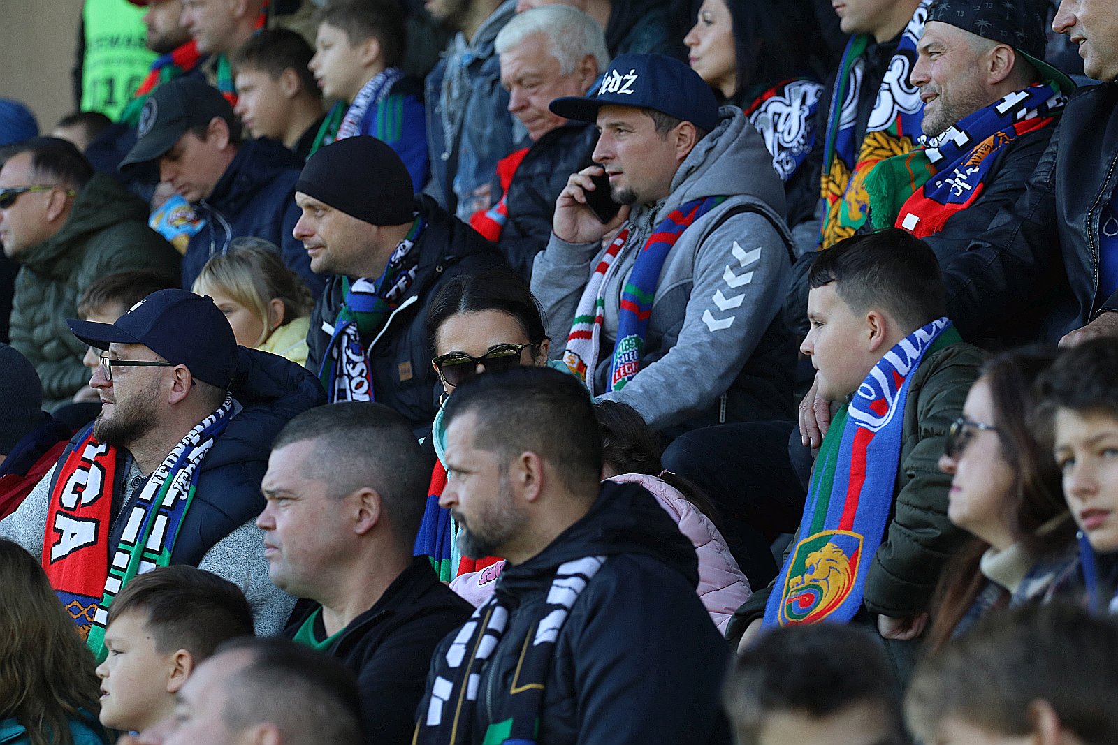 Kibice na meczu Miedź Legnica - Śląsk Wrocław