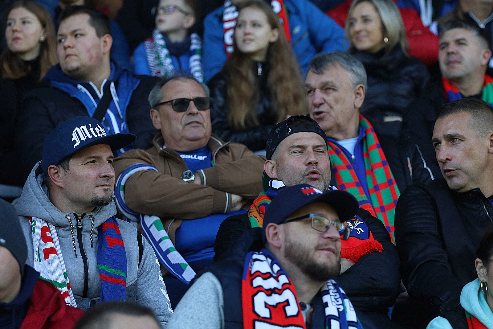 Kibice na meczu Miedź Legnica - Śląsk Wrocław
